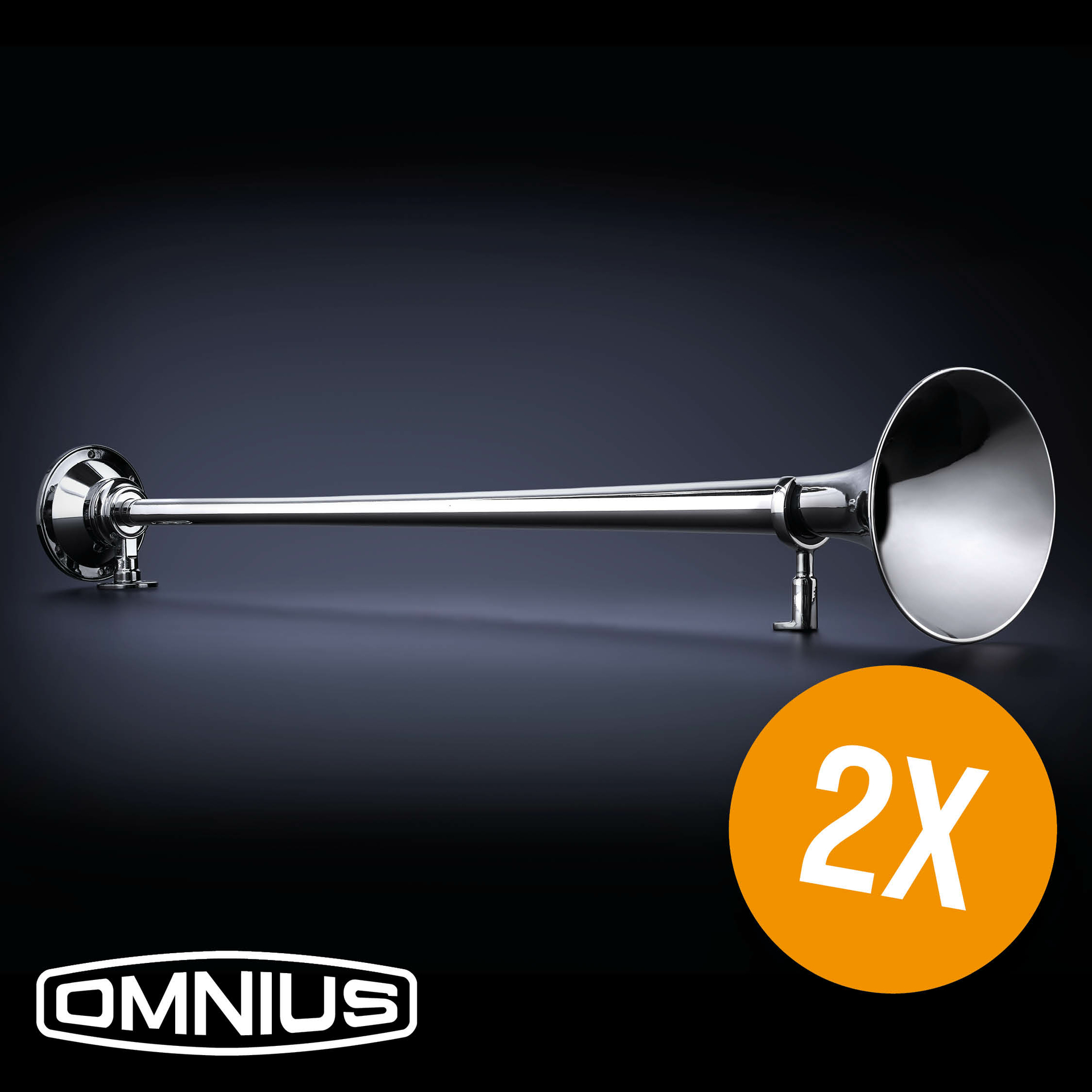 2x OMNIUS COLTRANE 950 - AVERTISSEUR À AIR À TON UNIQUE + LUHMI MAINTENANCE KIT