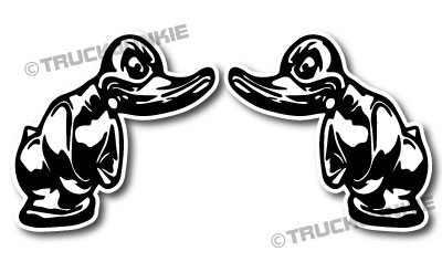 TURBO DUCK AUTOCOLLANT NOIR